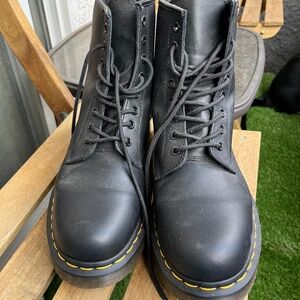 Dr Martens 1460 SR Atlas Leather Boots Black Men 10 Women 11 UK 9 EU 43
